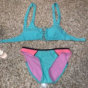 xhilaration bikini top and bottom size-S